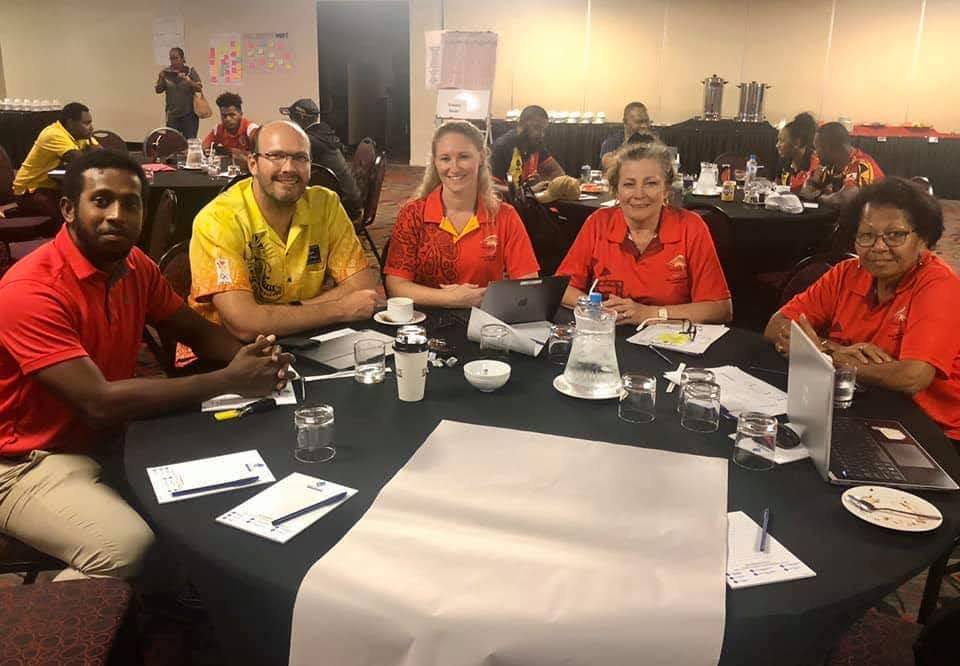 2020  PNGSI committee members at a Workshop