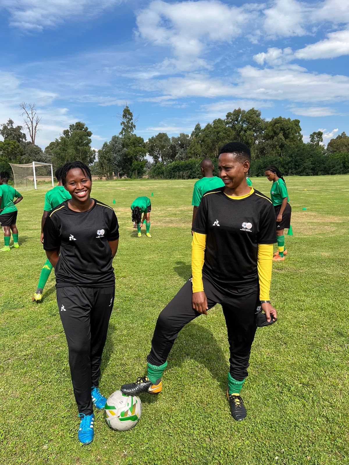 Coach Jabu representing South Africa as u20 Head Coach
