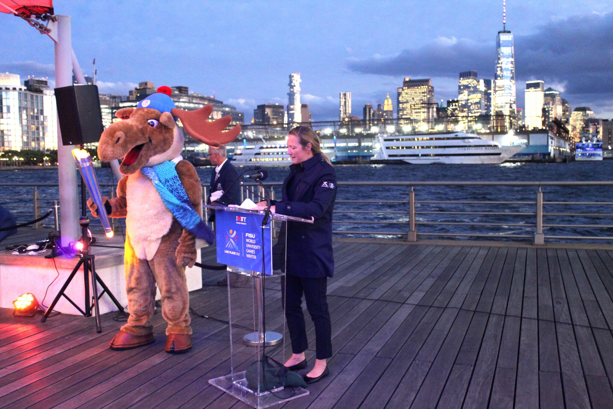 Sustainable FISU Flame arrives in the United States in lead up to Lake Placid 2023 FISU Games FISU