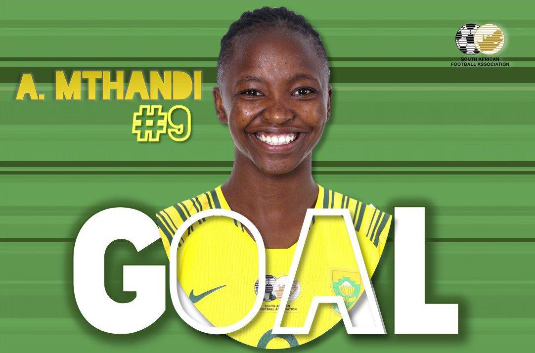 web Amanda Mthandi hat trick for Banyana Banyana