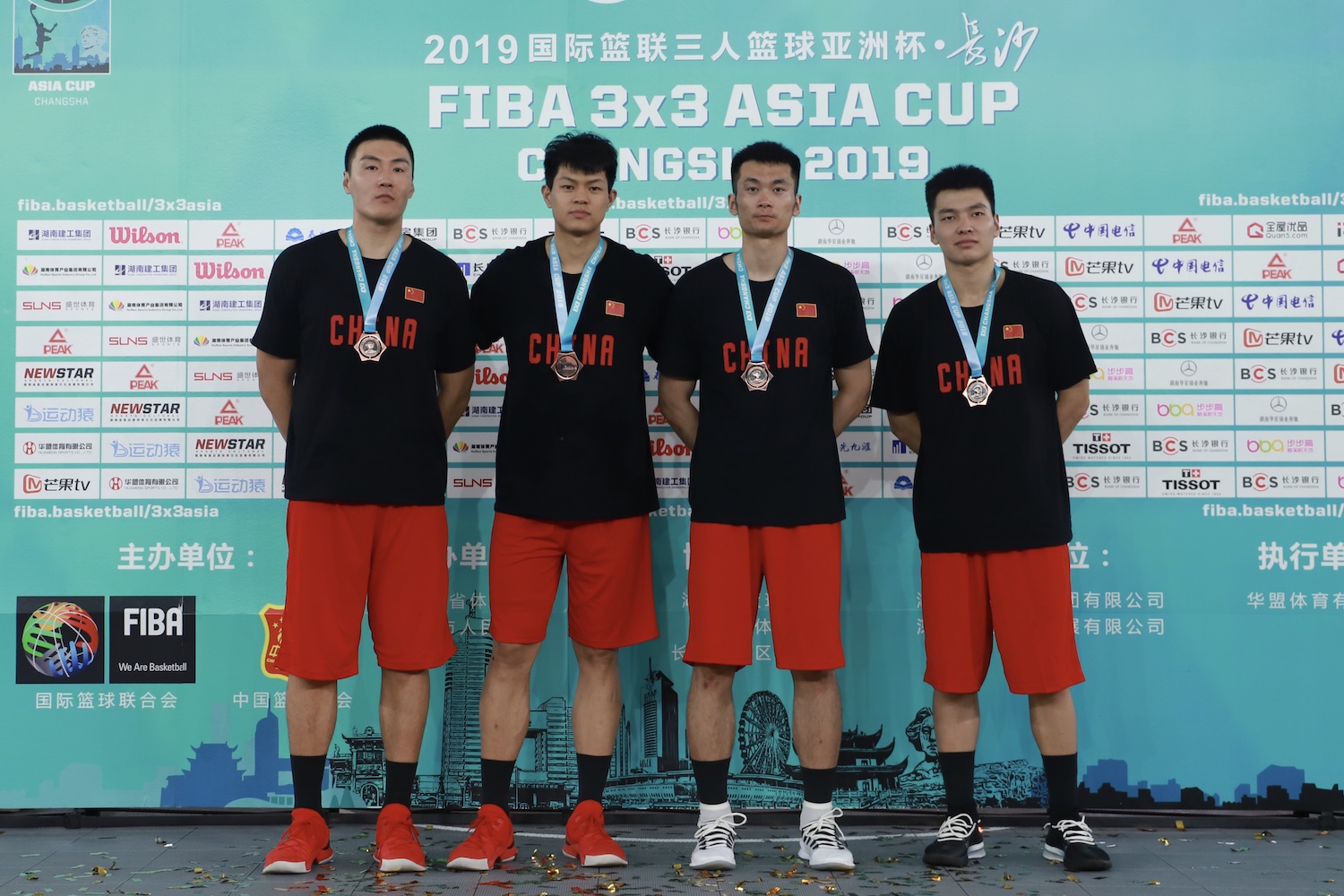 Yi Zheng won the bronze medal in 2019 FIBA 3x3 Asia Cup