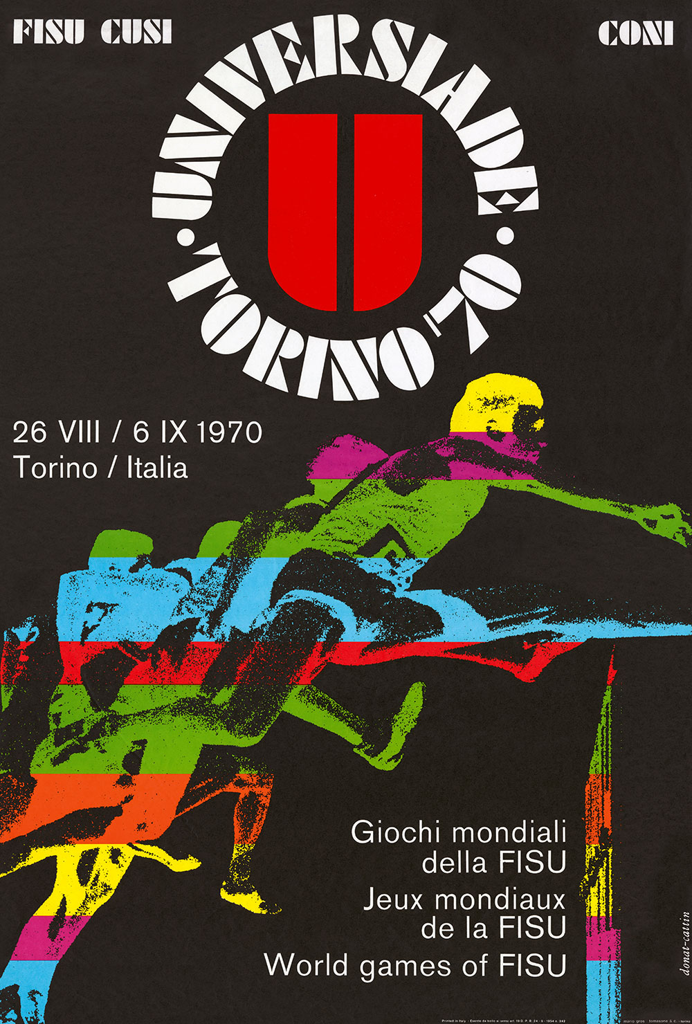 DISTINCTIF UNIVERSIADE TORINO 70 BERTONI MILANO